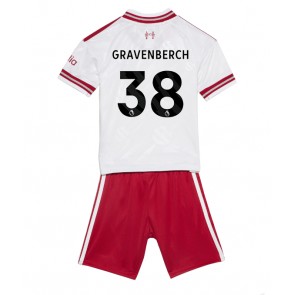 Liverpool Ryan Gravenberch #38 Udebanetrøje Børn 2026-27 Kortærmet (+ Korte bukser)